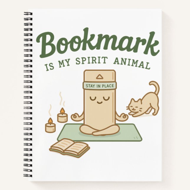 Cosy Book Lover & Mindfulful Design Notizbuch (Vorderseite)