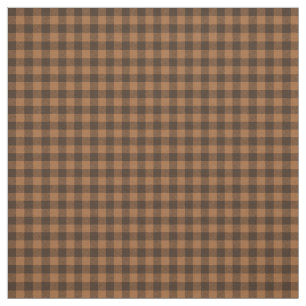 Cosy Brown Kariert Buffalo Print Muster Stoff