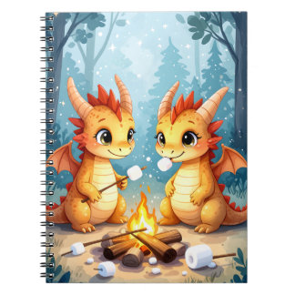 Cosy Campfire Dragons Notebook Notizblock