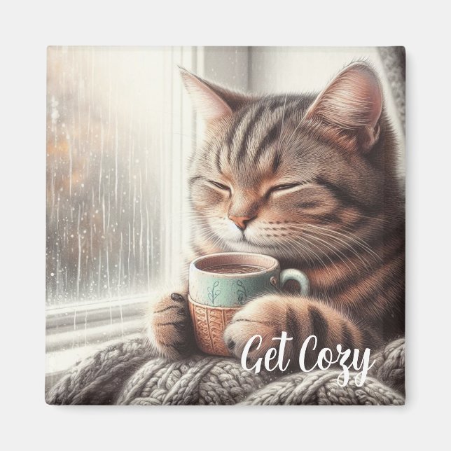 Cosy Cat Magnet (Vorne)