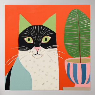 Cosy Cat Poster