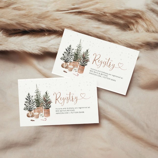 Cosy Christmas Baby Shooter Registrierungskarte Begleitkarte (Von Creator hochgeladen)