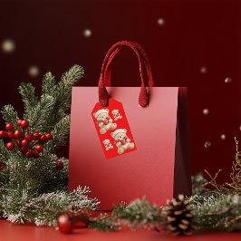 Cosy Christmas Teddy Bear Geschenkanhänger