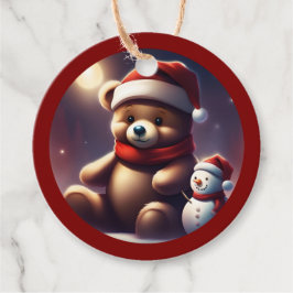 Cosy Christmas Teddy Snowfriend TWArt Geschenkanhänger