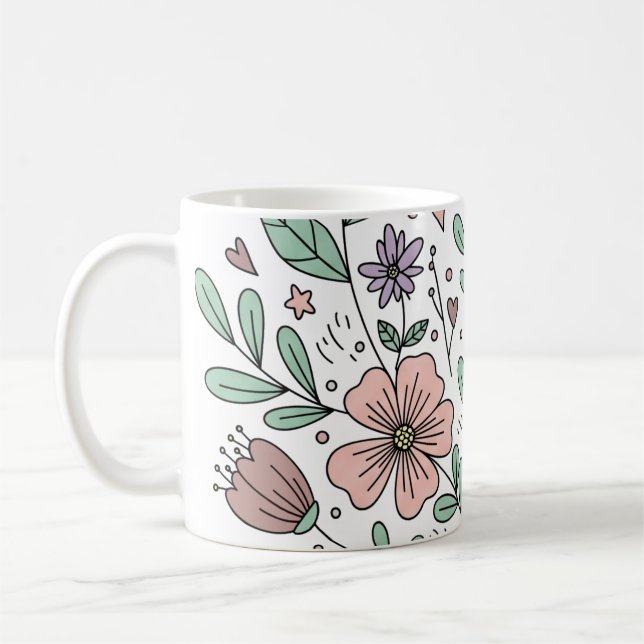Cosy Cotattcore Floral Tasse Geschenk (Links)