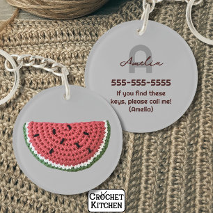 Cosy Crochet Watermelon Fruit Monogramme esthétiqu