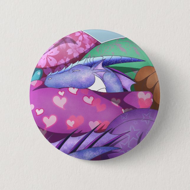 Cosy Dragon Button (Vorderseite)