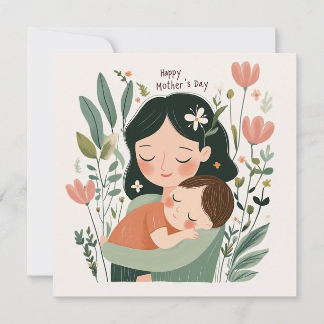 Cosy & Heartfelt Mother's Day Card Feiertagskarte (Vorderseite)
