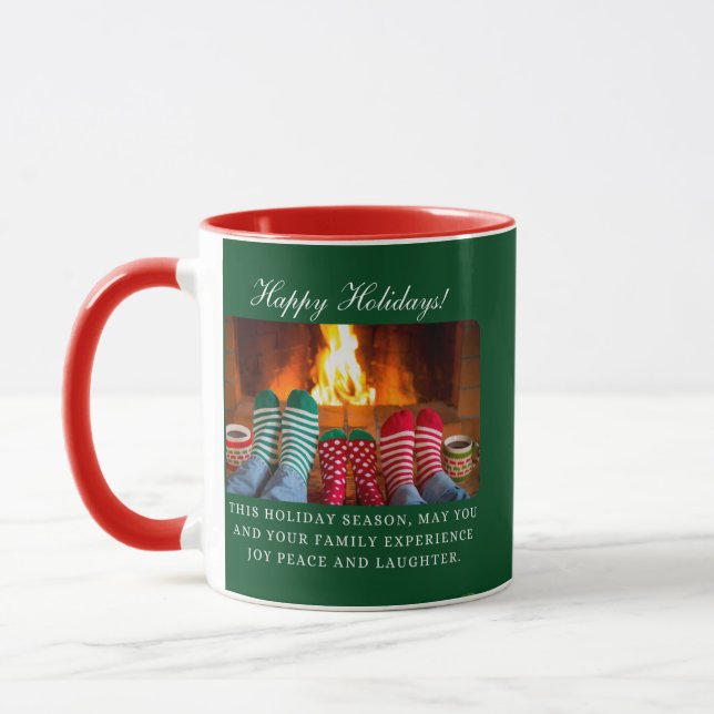 "Cosy Hearthside" Individuell gestaltbare Tasse (Links)