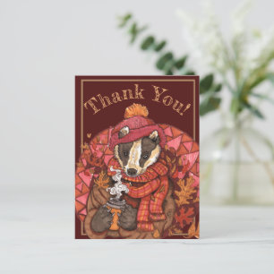 Cosy Herbst Badcard Postkarte