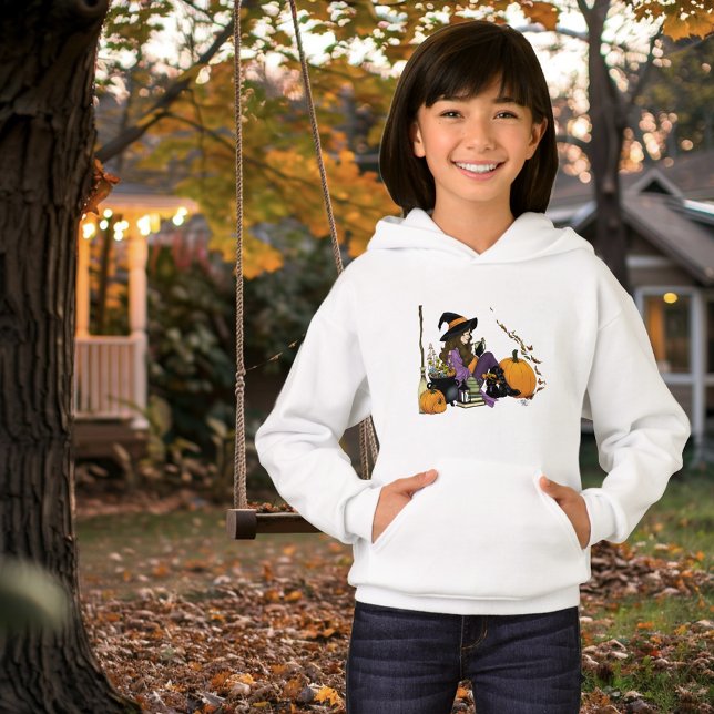 Cosy Hexe Vibes Halloween Pumpkins Lila Hoodie (Von Creator hochgeladen)