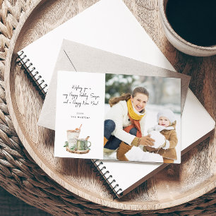Cosy Holiday Note Foto Holiday Card