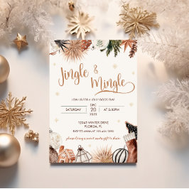 Cosy Jingle & Mingle Weihnachts-Party Einladung