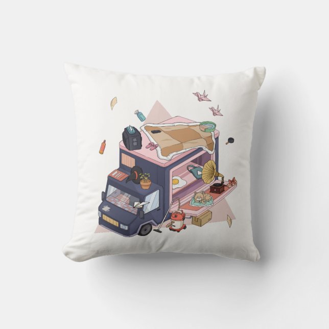 Cosy Journey Throw Kissen (Vorderseite)