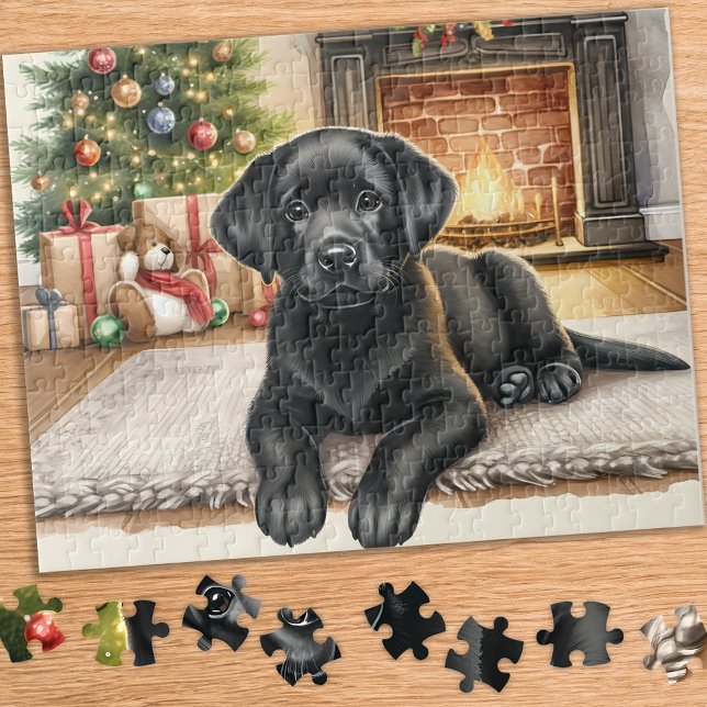 Cosy Labrador Retriever Puppy Doppy Christmas (Von Creator hochgeladen)