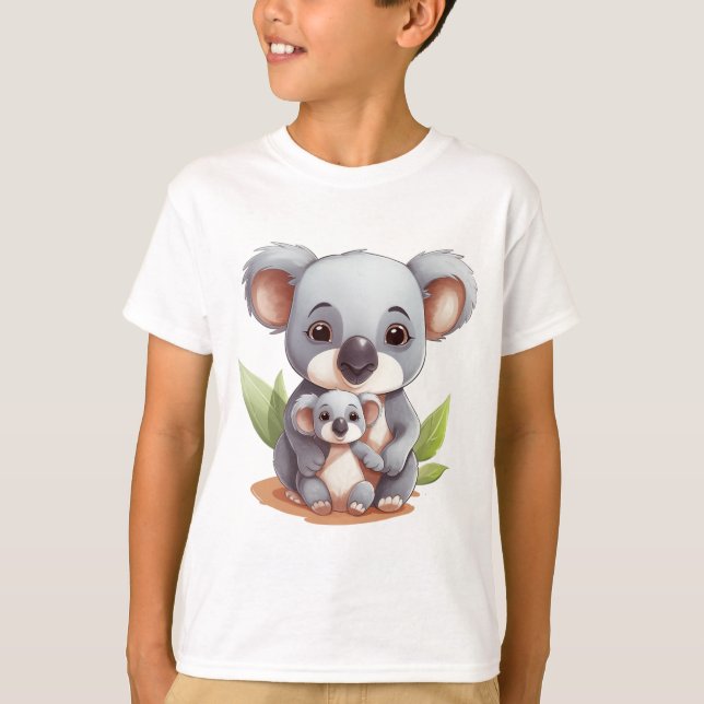 Cosy like a Koala - Niedlicher Koala-Bär T-Shirt (Vorderseite)
