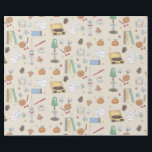 Cosy Moody Autumn Week Geschenkpapier<br><div class="desc">Gemütlich mit dieser gemütlichen Herbsthandarbeit gezeichnet Ästhetik! Dieses Muster zeigt warme,  hausgemachte Aktivitäten für ein Herbstwochenende.</div>