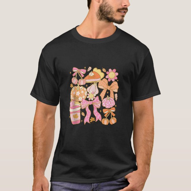Cosy Pumpkin Gewürz Bläserner Kürbis Pie Vibes T-Shirt (Vorderseite)