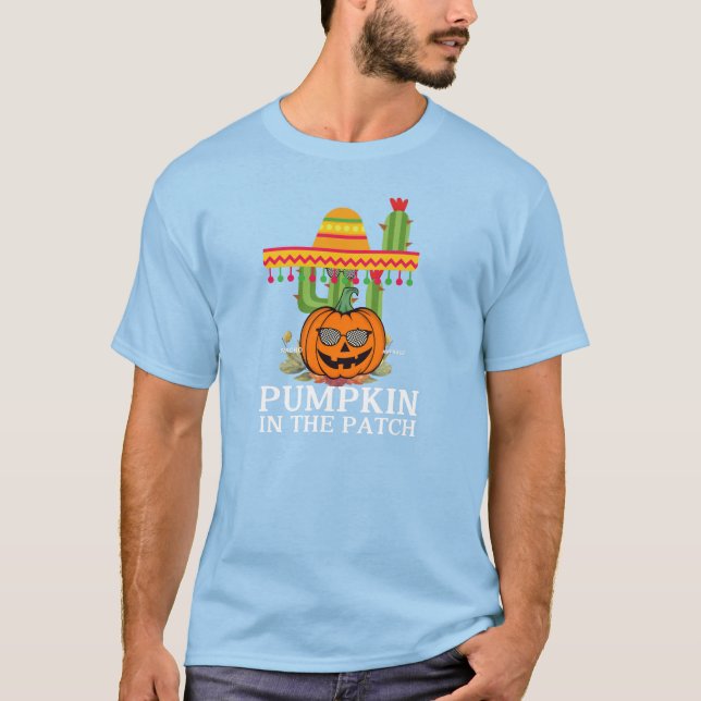 Cosy Pumpkin Patch Graphic T - Shirt (Vorderseite)