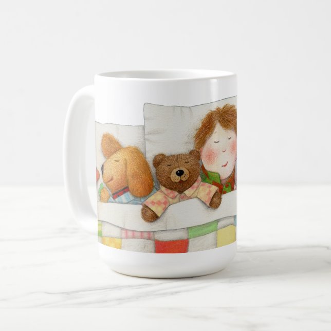 COSY QUILY Tall White Mug (Devant gauche)
