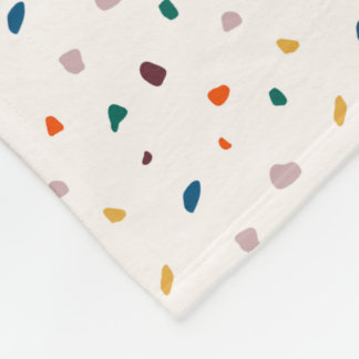 Cosy Retro Terrazzo Fleece Blanket