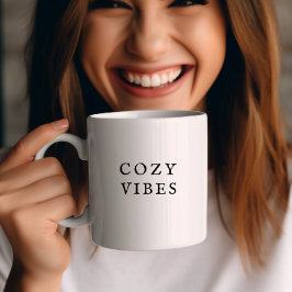 Cosy Vibes Fall Tasse Moderner Minimaler Kaffee Cu