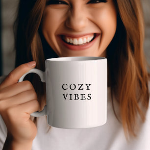 Cosy Vibes Fall Tasse Moderner Minimaler Kaffee Cu