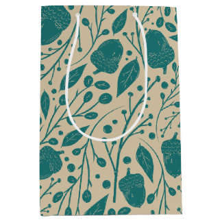 Cosy Vintage Christmas Bliss Blue Mittlere Geschenktüte