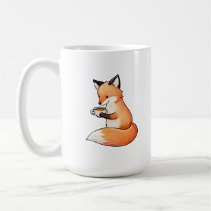 Cosy Watercolor Fox Holding-Kaffee Kaffeetasse