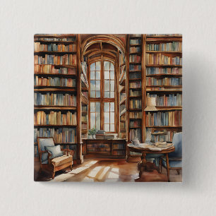 Cosy Watercolor Library Button