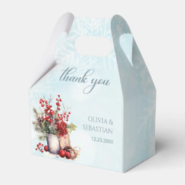 Cosy Winter Rowan Beerenbouquet Wedding Geschenkschachtel