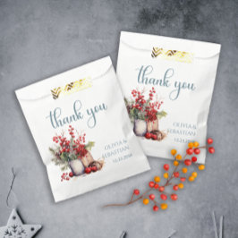 Cosy Winter Rowan Beerenbouquet Wedding Geschenktütchen