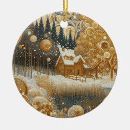 "Cosy Winter wohnode" Keramik Ornament