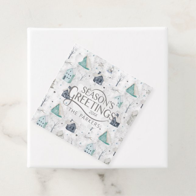 Cosy Zuhause Christmas Aquamarin ID985 Geschenkanhänger (Beispiel)