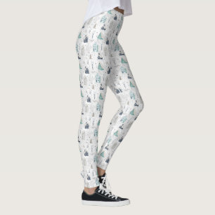Cosy Zuhause Christmas Aquamarin ID985 Leggings