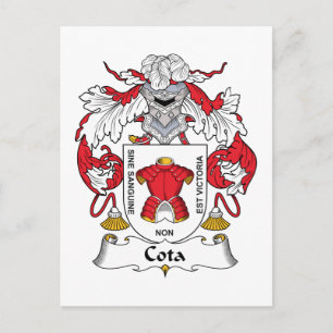 Cota-Familienwappen Postkarte
