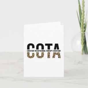 COTA-zertifizierter Assistent für Arbeitstherapie Karte