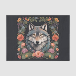 Cotagecore Wolf Decoupage Seidenpapier