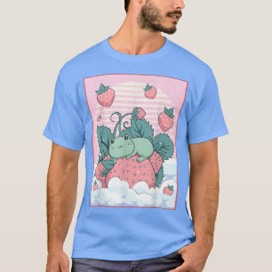 Cotattcore Ästhetische Niedliche Kawaii Frosch Erd T-Shirt