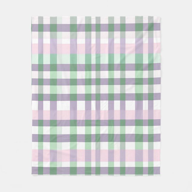 Cotattcore Buffalo Kariert Pastell Spring Gemütlic Fleecedecke (Vorderseite)