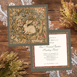 Cotattcore Bunny Rabbit Ostern Mittagessen Elegant Einladung