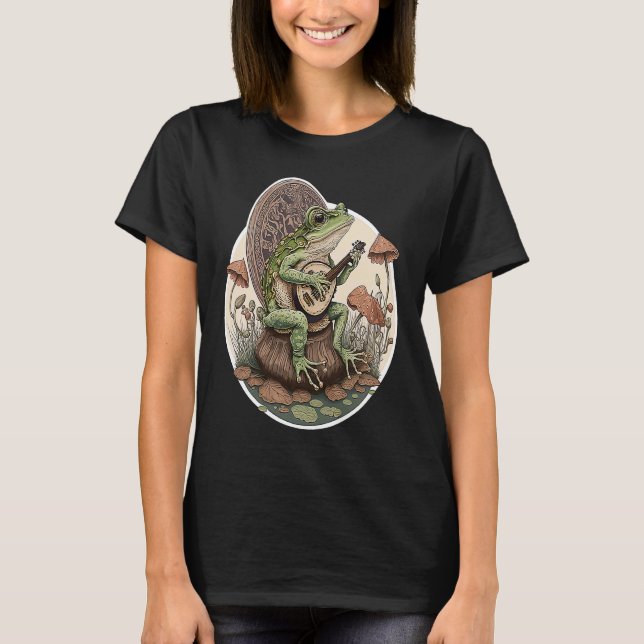 Cotattcore Frosch spielt sein Banjo T-Shirt (Vorderseite)