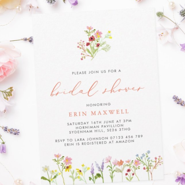 Cotattcore Wilde Blume Bridal Dusche Einladung (Von Creator hochgeladen)