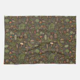Cotattecore Mushroom Küchenhandtücher Geschirrtuch