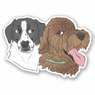 Cote chien Sticker Pointer Goldendoodle