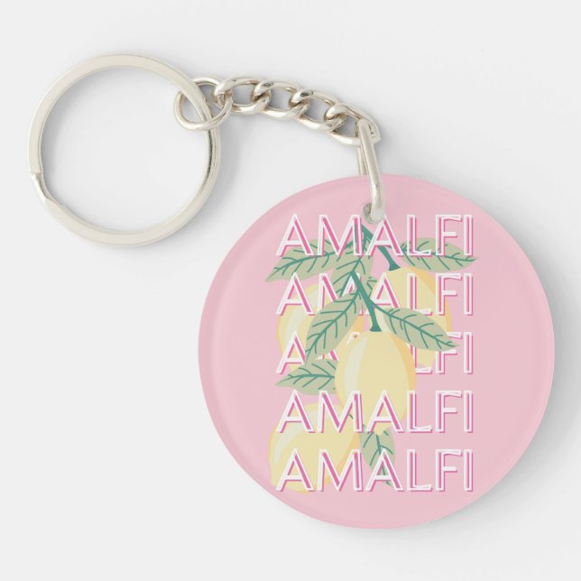 Côte d'Amalfi, Italie, Art Voyage, Preppy, Rose (Devant)