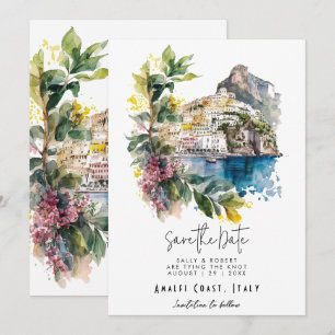 Côte d'Amalfi Italie enregistrer la carte de date