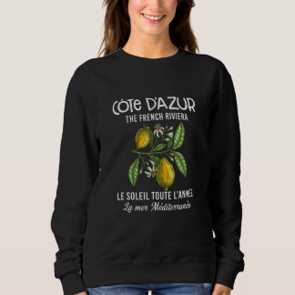 Cote d'azur Das französische Tee-Restaurant an der Sweatshirt