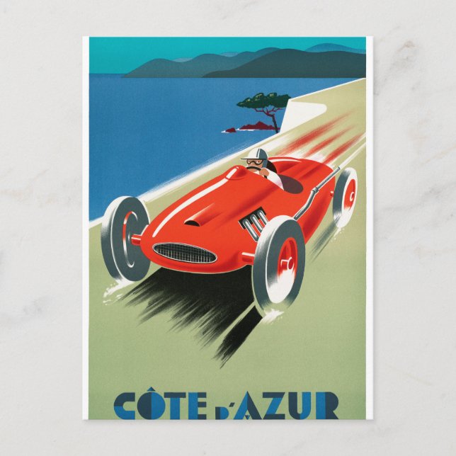 Cote d'Azur Postkarte (Vorderseite)