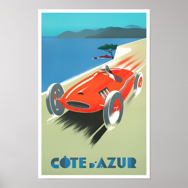 Cote D'Azur Reisezeit Poster (Vorne)